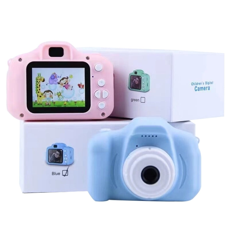 13.0 MP + Card Reader HD Children Toy Portable Digital SLR Camera(Blue)