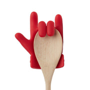 2 PCS Kitchen Silicone Pot Lid Raising Gadget Finger Shaped Pot Lid Spill-proof Raising Spoon Rack