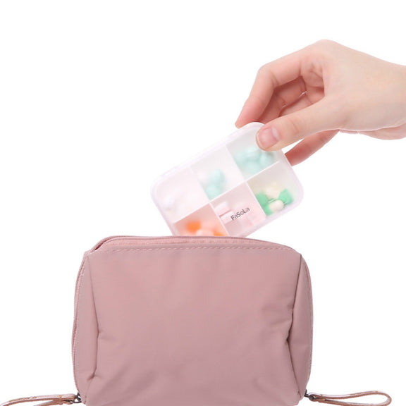 FaSoLa Pill Box Portable Dispensing Mini Medicine Sealed Box