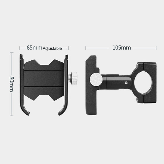 Bicycle Mobile Phone Holder Motorcycle Electric Car Navigation Mobile Phone Holder, Style:Handlebars(Black)
