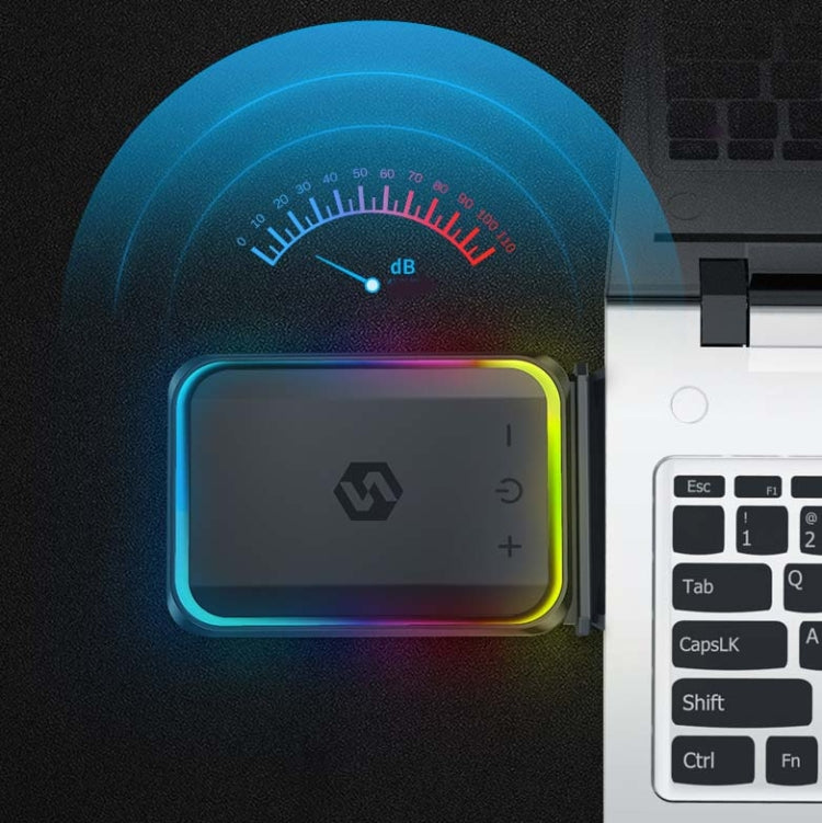 Suohuang Computer Notebook Exhaust Radiator Side Suction Fan Machine for Lenovo/ASUS/Dell laptops, Style:Colorful -5V Intelligent Constant Temperature
