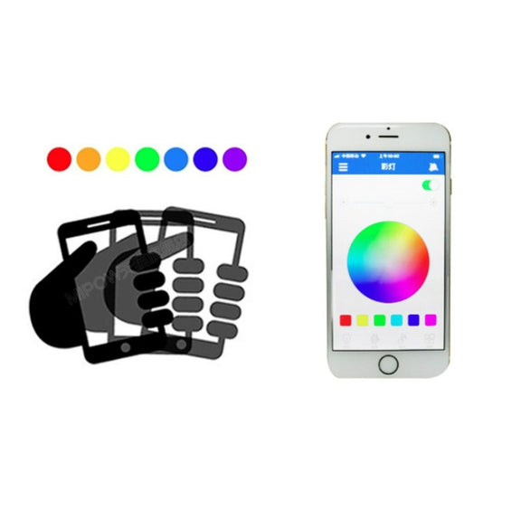 E27 LED Music Bulb Smart Colorful Remote Control Wake Up Light, Color temperature: APP Multi-link Music Light
