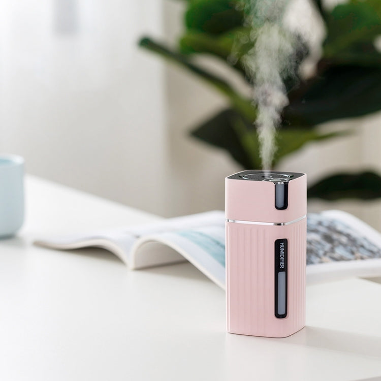 Humidifier USB Office Home Car Mute Portable Colorful Air Purifier(White)