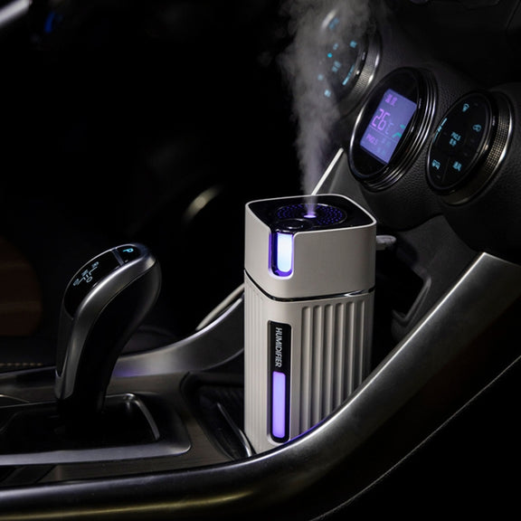 Humidifier USB Office Home Car Mute Portable Colorful Air Purifier(White)