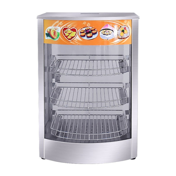 DH-1P Three-layer Electrical Heating Holding Cabinet Egg Tart Pizza Bread Food Heating Constant Temperature Holding Display Cabinet,  CN Plug