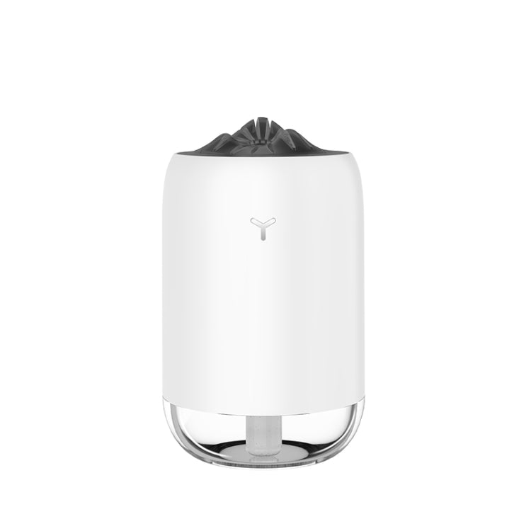 Car Portable Humidifier Household Night Light USB Spray Instrument Disinfection Aroma Diffuser(Pearl White)