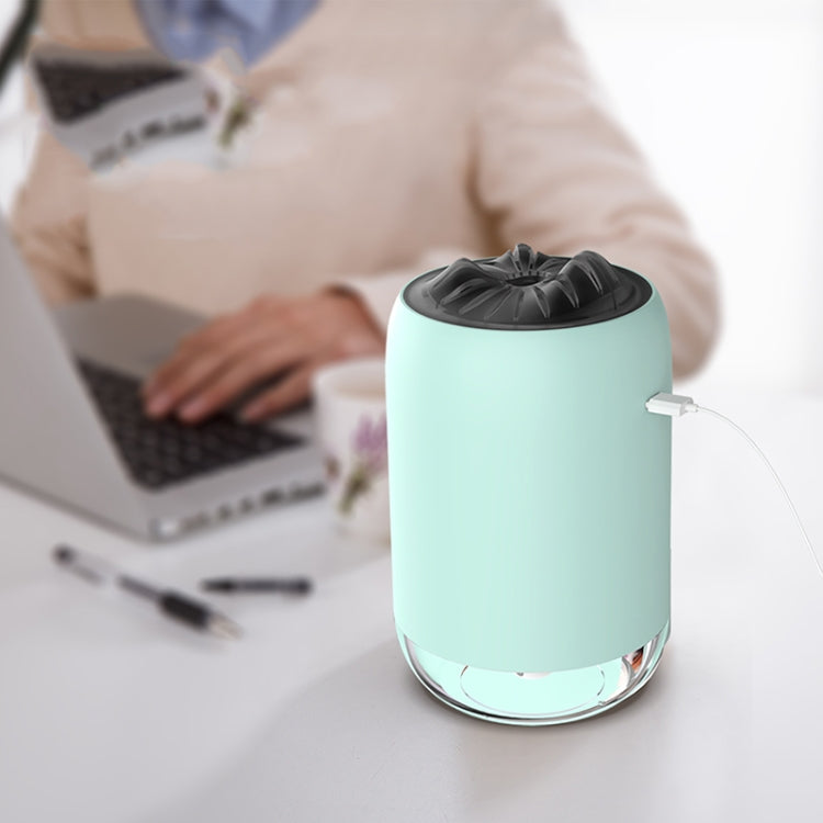 Car Portable Humidifier Household Night Light USB Spray Instrument Disinfection Aroma Diffuser(Turquoise)
