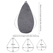 Lazy Sofa Bean Bag Chair Fabric Cover, Size: 70x80cm(Dark Gray)