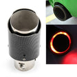 Car Modification Carbon Fiber Luminous Tail Throat LED Lights Modified Car Exhaust Pipe Spitfire Tail Throat, Style:Side(Red) - Exhaust Pipes by PMC TechLife | Online Shopping South Africa | PMC TechLife | Buy Now Pay Later Mobicred