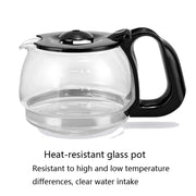 Homezest Household Small Coffee Maker Automatic Mini Drip Coffee Machine, Style:EU Plug(Black)