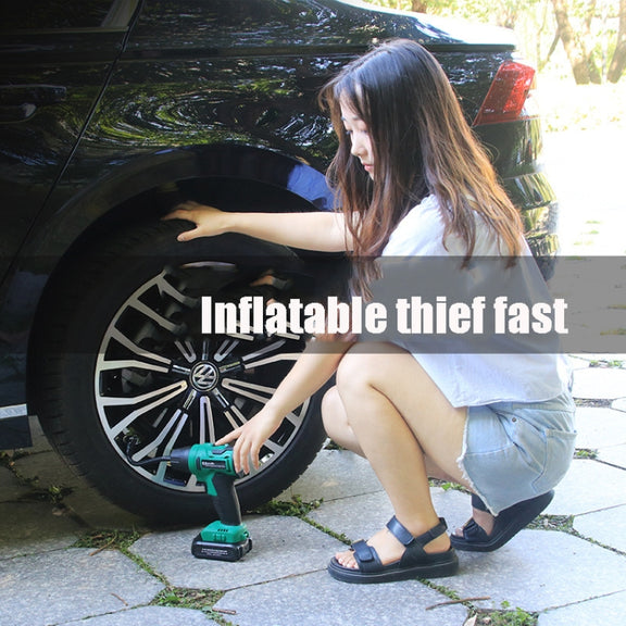 SUITU High-pressure Handheld Smart Digital Display Car Portable Wireless Tire Inflator(Green)