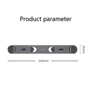 Oatsbasf Portable Storage Foldable Notebook Computer Bracket Heightening Fan Heater(Silver)