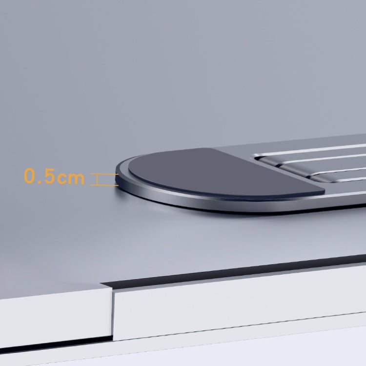 Oatsbasf Portable Storage Foldable Notebook Computer Bracket Heightening Fan Heater(Silver)