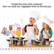 Cartoon Bear Timer Kitchen Gadget Mechanical Timer(Pink)