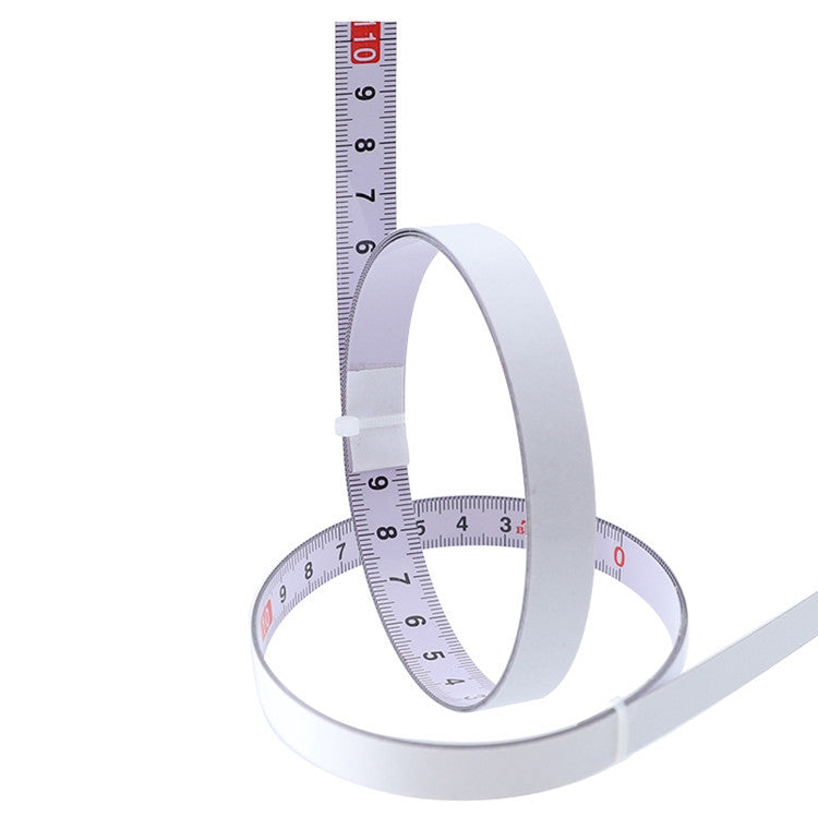 1m Sticky Scale Steel Ruler with Glue Scale Tape Measure Self-adhesive Ruler, Specification:Middle Point