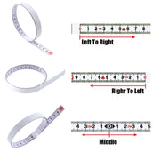 1m Sticky Scale Steel Ruler with Glue Scale Tape Measure Self-adhesive Ruler, Specification:Middle Point