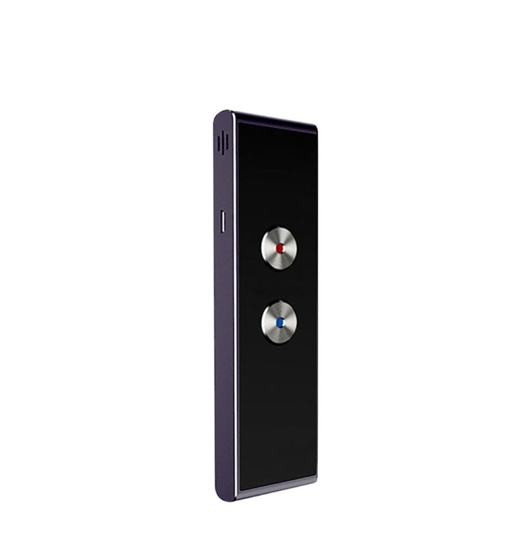 T8 Pocket Language Translator Voice 30 Languages Two Way Real Time Intercom Portable Translator For Personal Learning Travelling Black