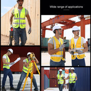 Multi-pockets Safety Vest Reflective Workwear Clothing, Size:M-Chest 112cm(Green)