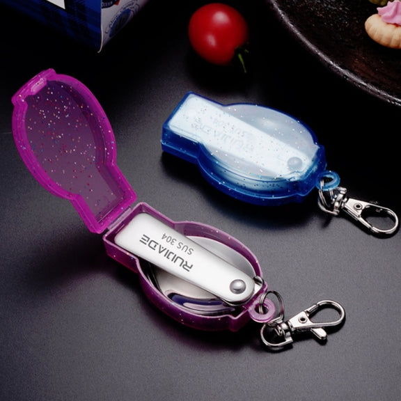 2PCS Stainless Steel Folding Fork Spoon Integrated Dual-use Picnic Portable Tableware, Random Color Delivery(Spoon)