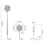 Home Fan Lamp Desktop Telescopic Floor Multi-function Rechargeable Fill Light Bracket