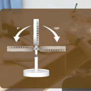 Home Fan Lamp Desktop Telescopic Floor Multi-function Rechargeable Fill Light Bracket