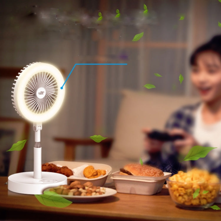 Home Fan Lamp Desktop Telescopic Floor Multi-function Rechargeable Fill Light Bracket