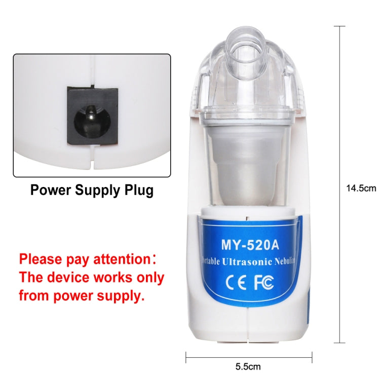 Mini Home Ultrasonic  Atomizer Atomizer Facial Moisturizer for Child Adult(EU plug)