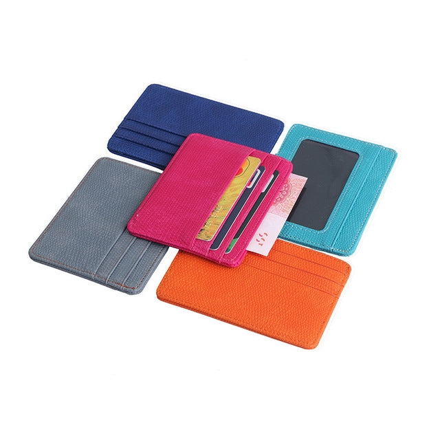 Lizard Pattern PU Leather Bank Card Set Card Package(Gray)
