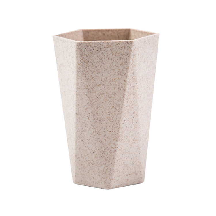 Creative Geometric Rhombus Toothbrushing Cup Home Couple Mouthwash Cup, Capacity:201-300ml(Beige)