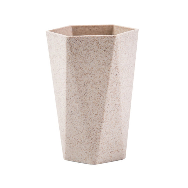 Creative Geometric Rhombus Toothbrushing Cup Home Couple Mouthwash Cup, Capacity:201-300ml(Beige)