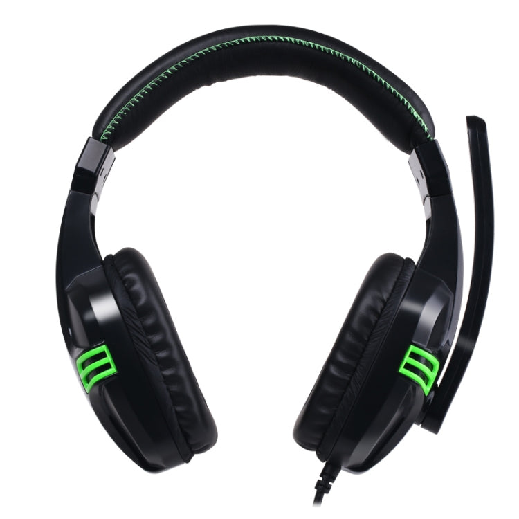 Salar KX101 3.5mm Wired Earphone Gaming Headset PC Gamer Stereo Headphone with Microphone for Computer(black)