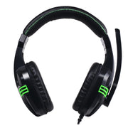 Salar KX101 3.5mm Wired Earphone Gaming Headset PC Gamer Stereo Headphone with Microphone for Computer(black)