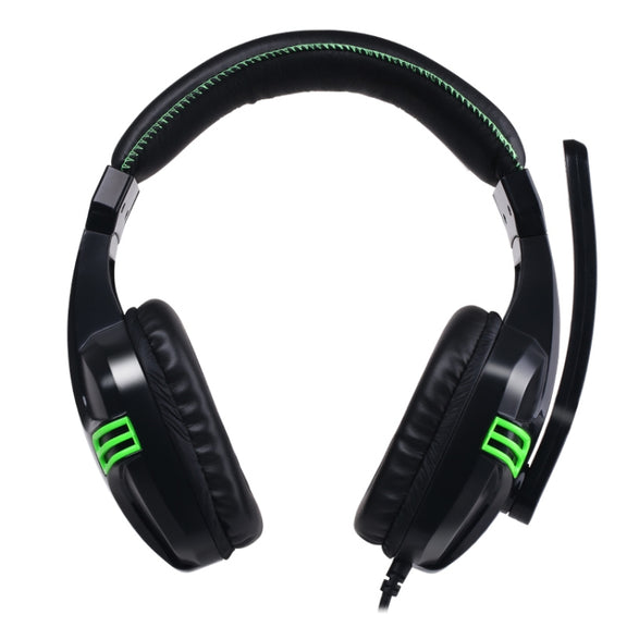 Salar KX101 3.5mm Wired Earphone Gaming Headset PC Gamer Stereo Headphone with Microphone for Computer(black)