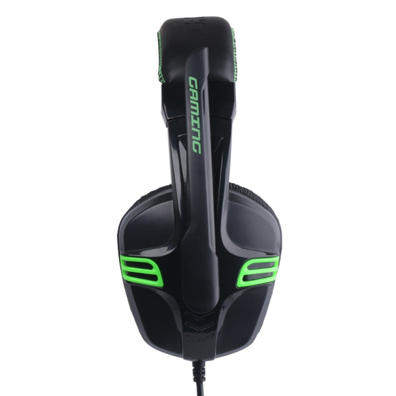 Salar KX101 3.5mm Wired Earphone Gaming Headset PC Gamer Stereo Headphone with Microphone for Computer(black)