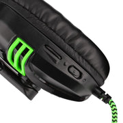 Salar KX101 3.5mm Wired Earphone Gaming Headset PC Gamer Stereo Headphone with Microphone for Computer(black)