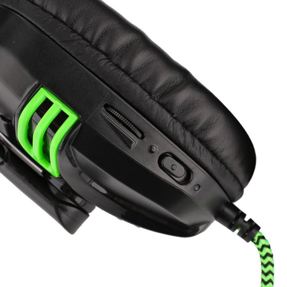 Salar KX101 3.5mm Wired Earphone Gaming Headset PC Gamer Stereo Headphone with Microphone for Computer(black)