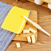 Plastic Pasta Macaroni Board Spaghetti Maker Rolling Pin Mold Kitchen Tool(Yellow)