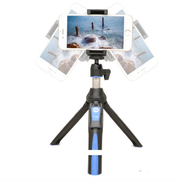 Benro MK10 Mobile Phone Live Bluetooth Remote Control Selfie Stick Tripod(Blue)