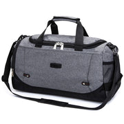 Mens / Ladies Large Capacity Travel Bags Portable Multifunctional Handbag(Gray)