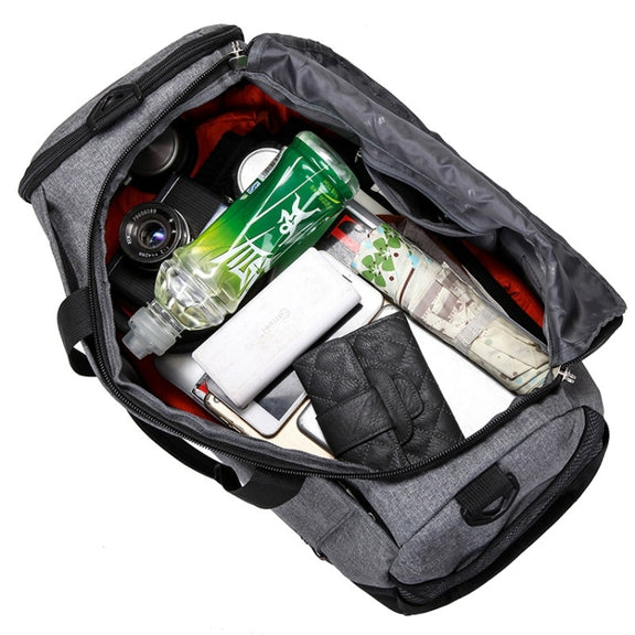Mens / Ladies Large Capacity Travel Bags Portable Multifunctional Handbag(Red)