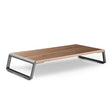 Monitor Stand Riser with Metal Feet for iMac MacBook LCD Display Printer, Lapdesk Tabletop Organizer Sturdy Platform Save Space(Dark Wood Grain) - Laptop Stand by PMC TechLife | Online Shopping South Africa | PMC TechLife | Buy Now Pay Later Mobicred