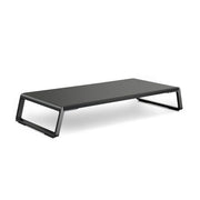Monitor Stand Riser with Metal Feet for iMac MacBook LCD Display Printer, Lapdesk Tabletop Organizer Sturdy Platform Save Space(Black)