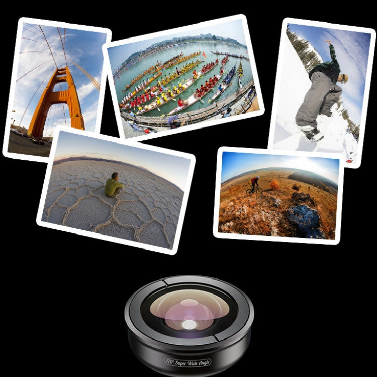 APEXEL APL-HB170 170 Degrees Ultra Wide Angle Professional HD External Mobile Phone Universal Lens
