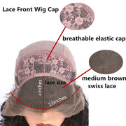 Straight Lace Front Human Hair Wigs, Stretched Length:14 inches, Style:1