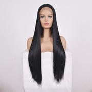 Straight Lace Front Human Hair Wigs, Stretched Length:14 inches, Style:2