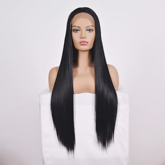 Straight Lace Front Human Hair Wigs, Stretched Length:14 inches, Style:2
