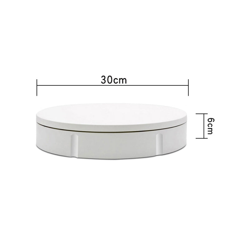 30cm Remote Control Speed Electric Turntable Sample Display Stand, Specification:EU Plug(Black)