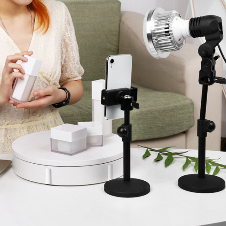 30cm Remote Control Speed Electric Turntable Sample Display Stand, Specification:EU Plug(Black)