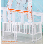 Crib Dome Lightweight Mosquito Net, Size:4.2x1.6 Meters, Style:Flower Side Mosquito Net