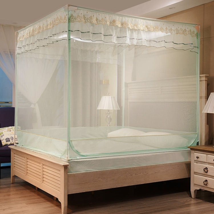 Home Free Installation Thickened Encryption Dustproof Mosquito Net, Size:200x220 cm(Full Bottom Green)